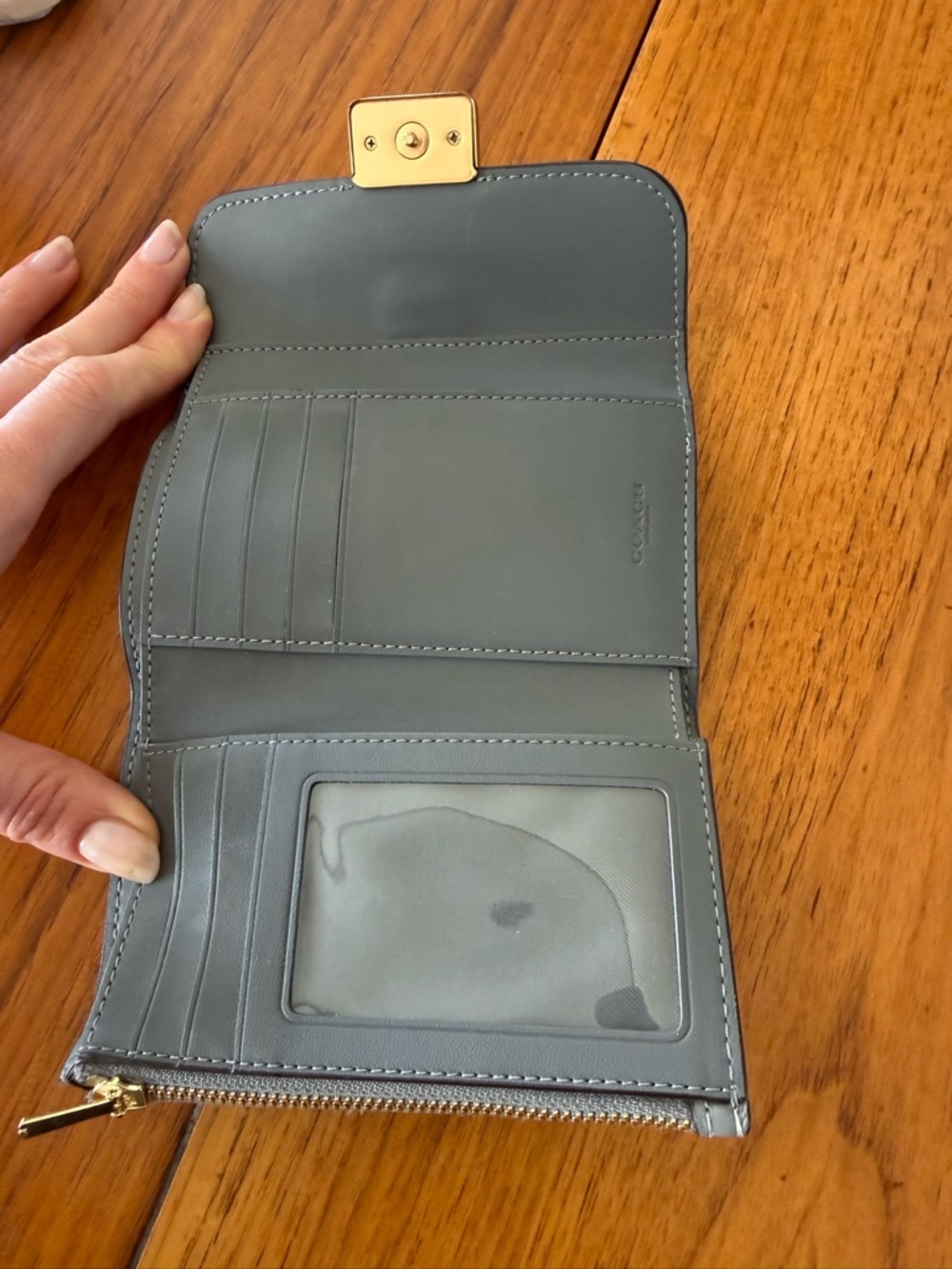 Coach Pebbled Leather Wallet - Picture 2 of 2